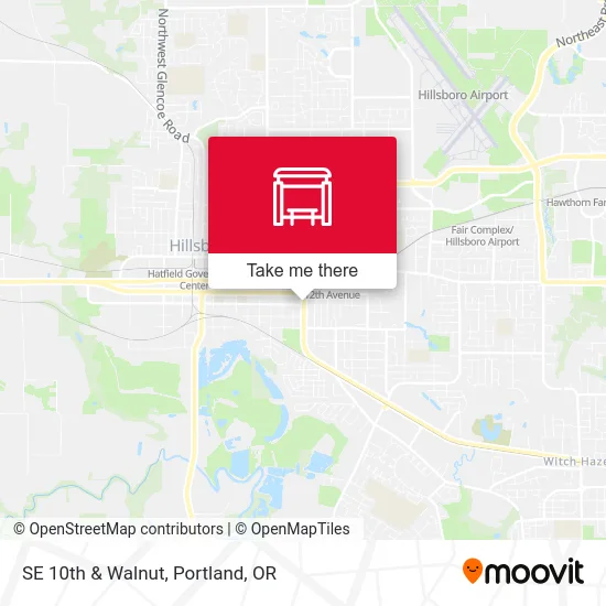 SE 10th & Walnut map