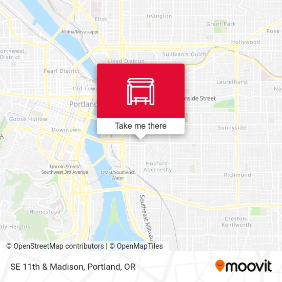 Mapa de SE 11th & Madison