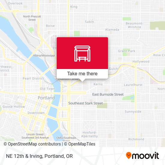 Mapa de NE 12th & Irving