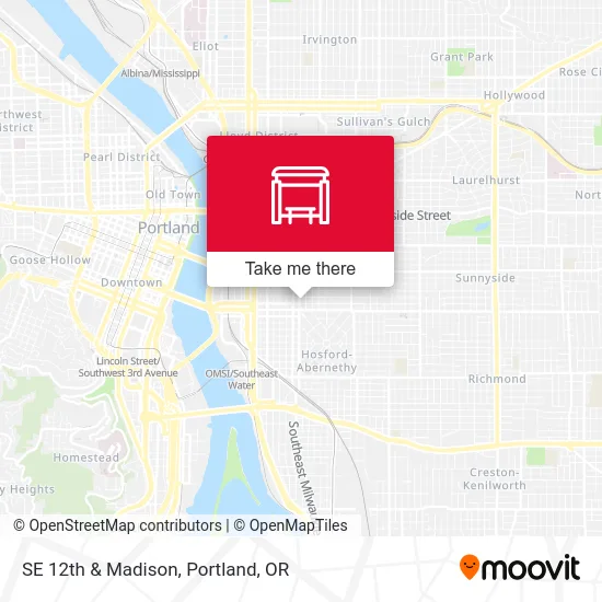 Mapa de SE 12th & Madison