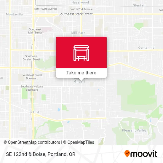 SE 122nd & Boise map