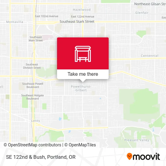 Mapa de SE 122nd & Bush