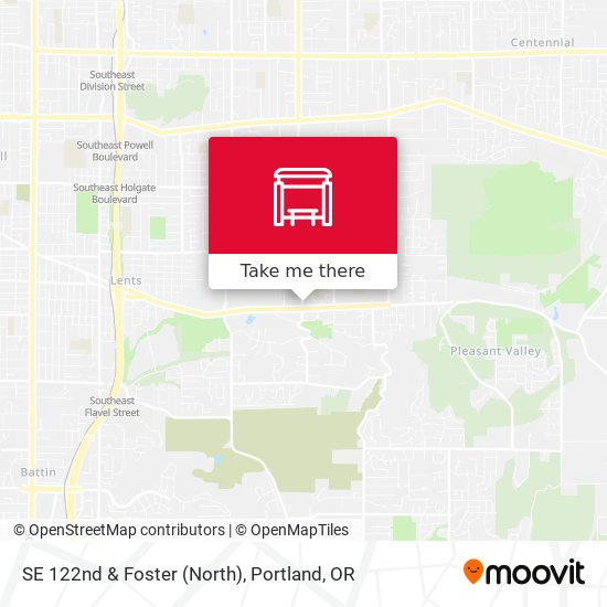 SE 122nd & Foster (North) map