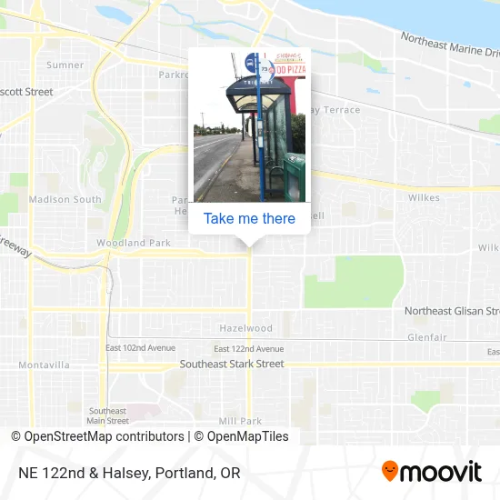 NE 122nd & Halsey map