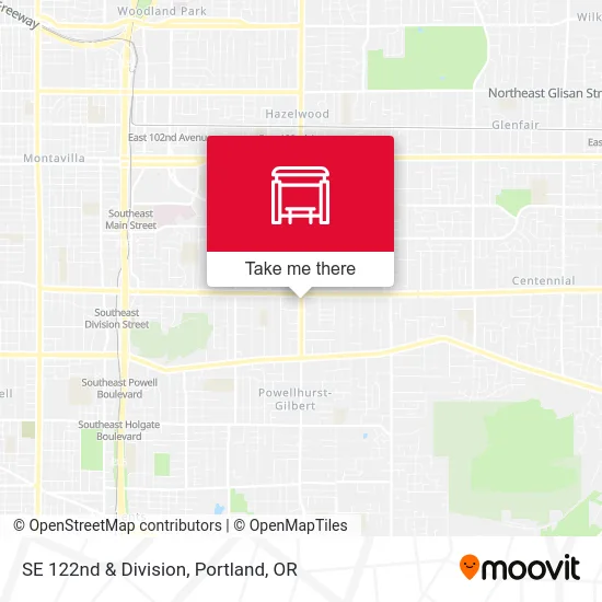 SE 122nd & Division map