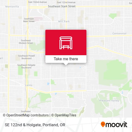 SE 122nd & Holgate map