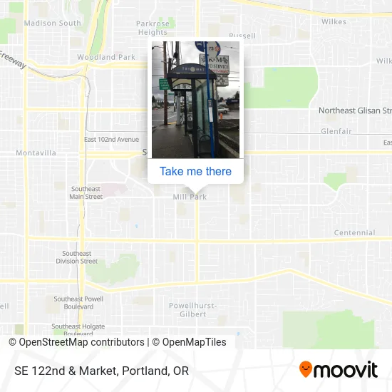 SE 122nd & Market map
