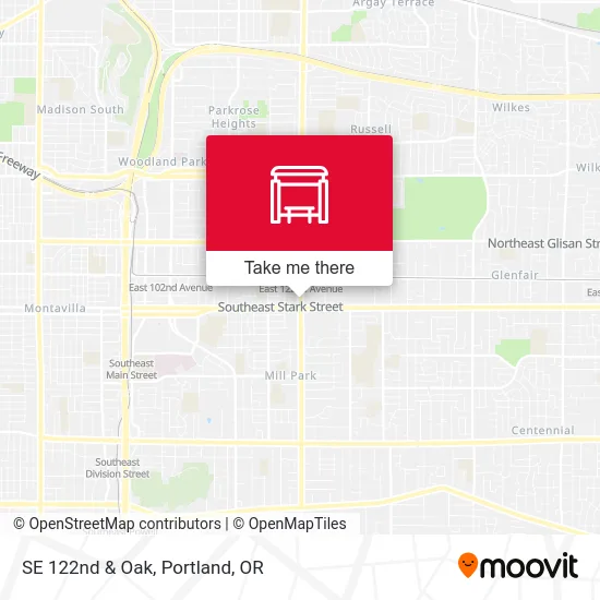 Mapa de SE 122nd & Oak