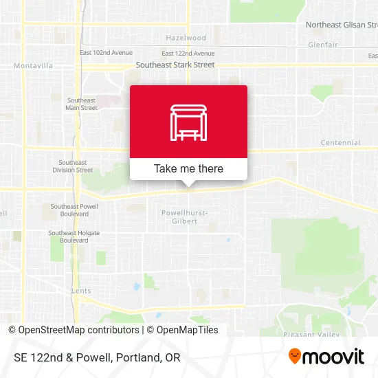 SE 122nd & Powell map