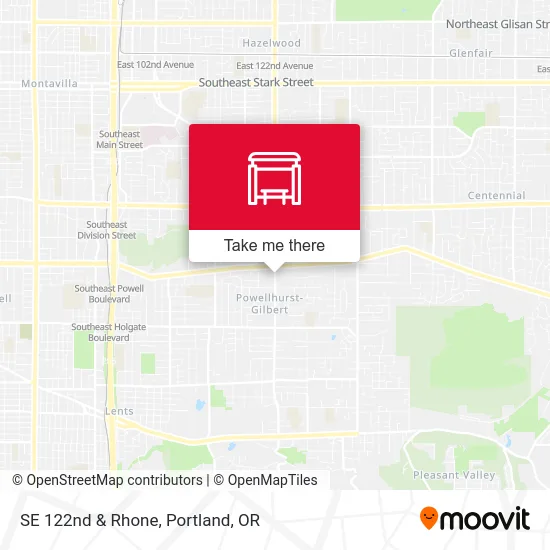 Mapa de SE 122nd & Rhone