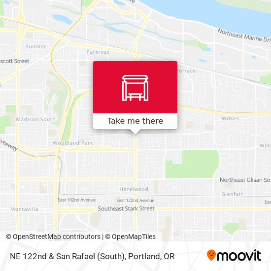 NE 122nd & San Rafael (South) map