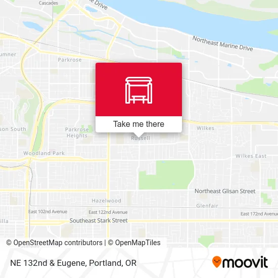NE 132nd & Eugene map