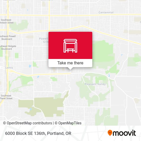 6000 Block SE 136th map