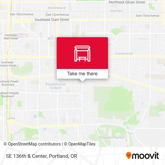 Mapa de SE 136th & Center