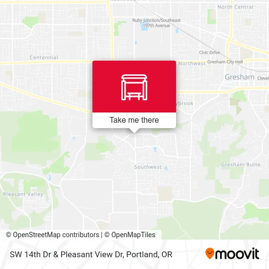 SW 14th Dr & Pleasant View Dr map