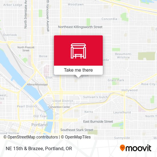 Mapa de NE 15th & Brazee