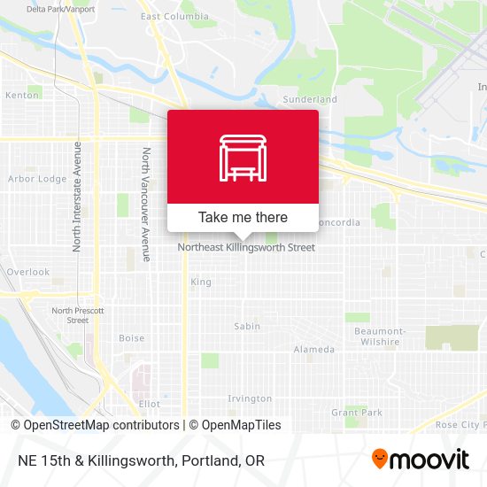 NE 15th & Killingsworth map