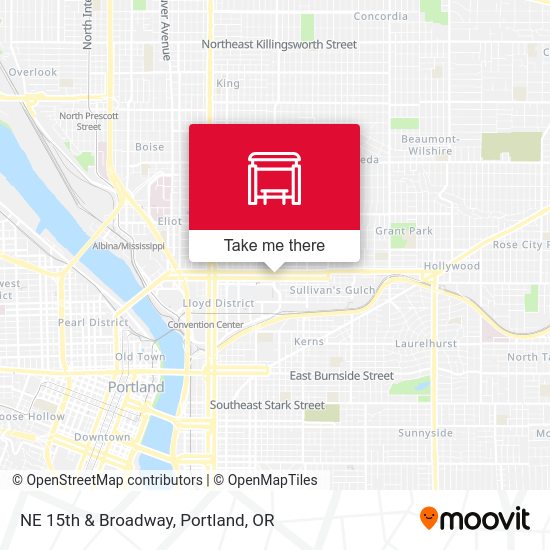 Mapa de NE 15th & Broadway