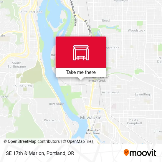 SE 17th & Marion map