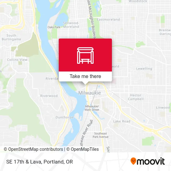 SE 17th & Lava map
