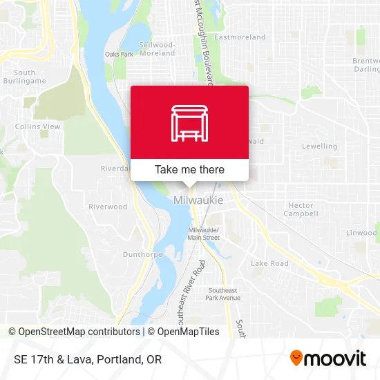SE 17th & Lava map