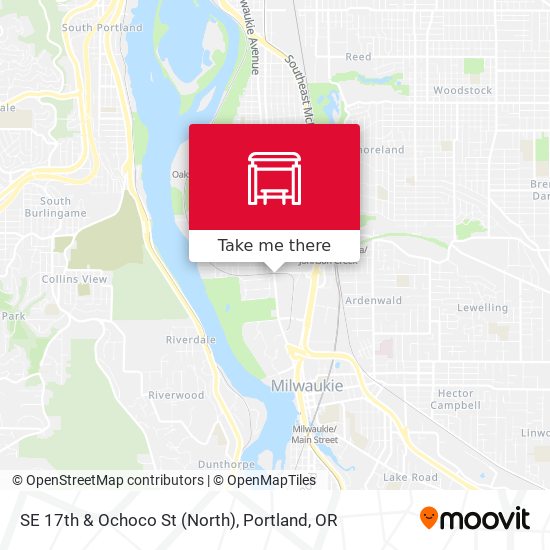 SE 17th & Ochoco St (North) map