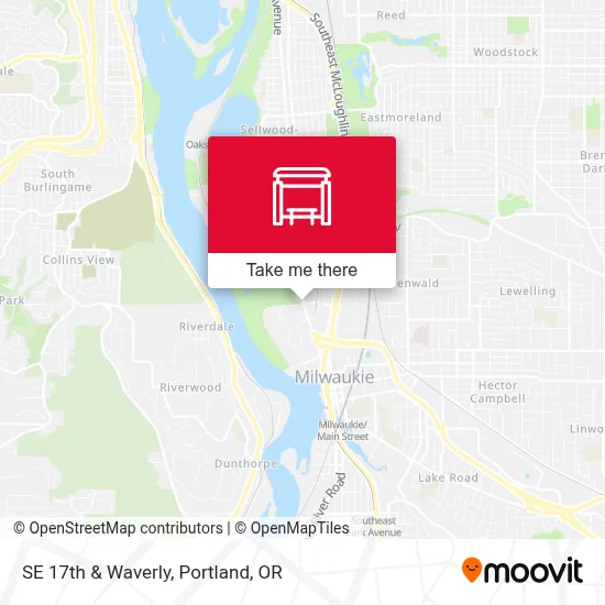 SE 17th & Waverly map