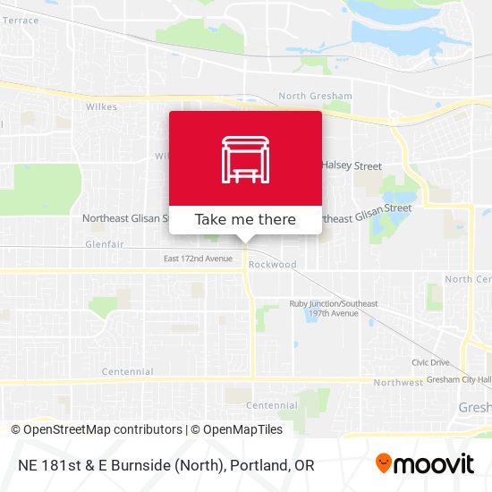 Mapa de NE 181st & E Burnside (North)