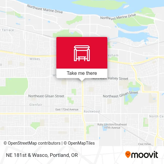 Mapa de NE 181st & Wasco