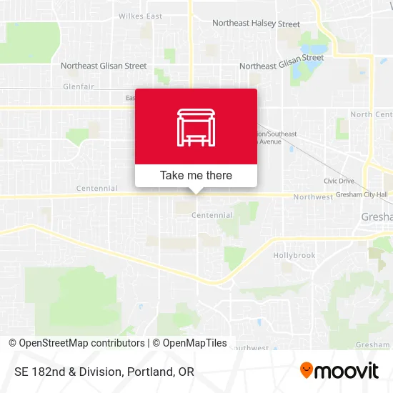 Mapa de SE 182nd & Division