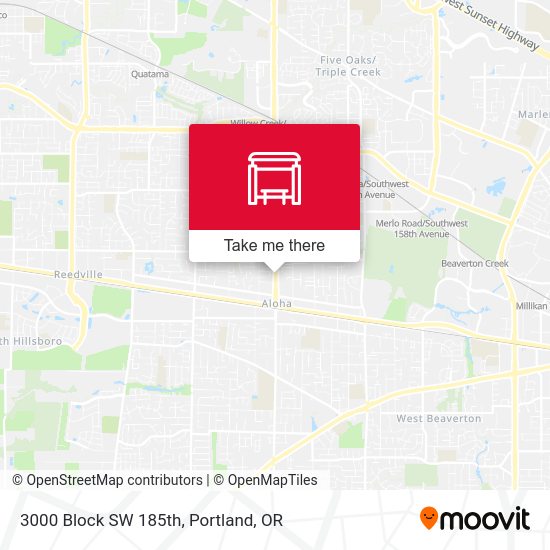 Mapa de 3000 Block SW 185th