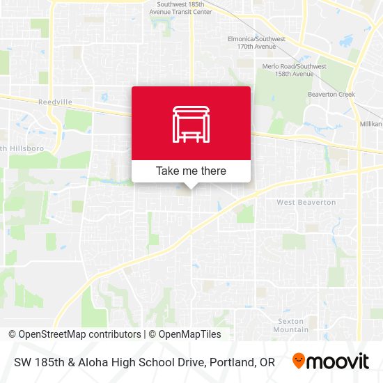Mapa de SW 185th & Aloha High School Drive