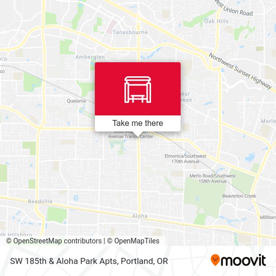 SW 185th & Aloha Park Apts map