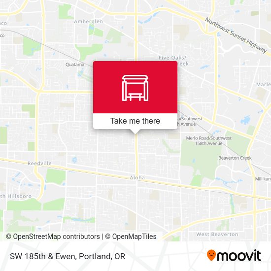 SW 185th & Ewen map