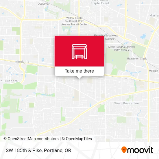 SW 185th & Pike map