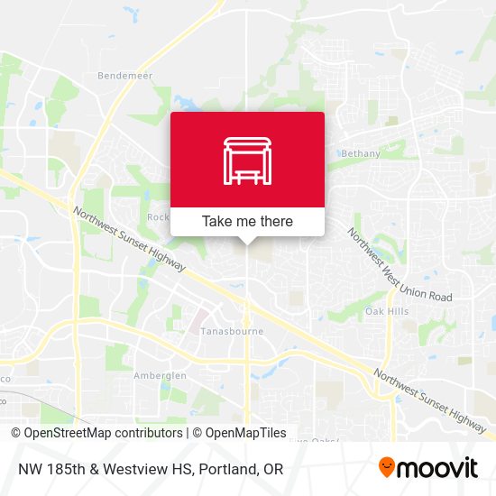 NW 185th & Westview HS map