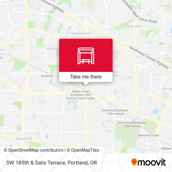 SW 185th & Salix Terrace map