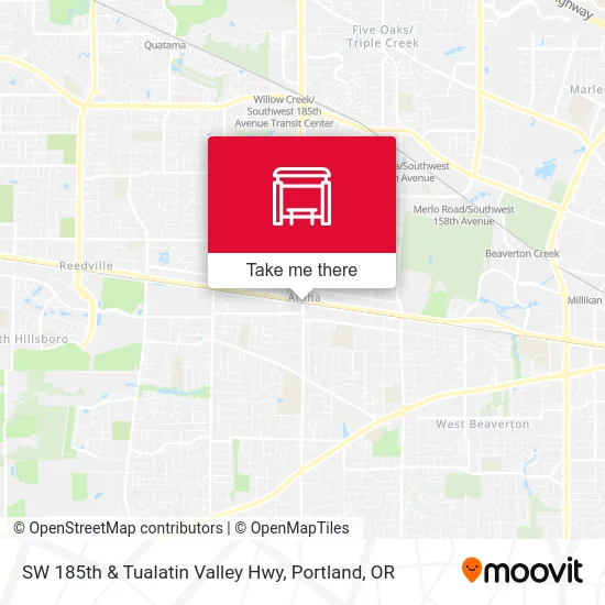 Mapa de SW 185th & Tualatin Valley Hwy