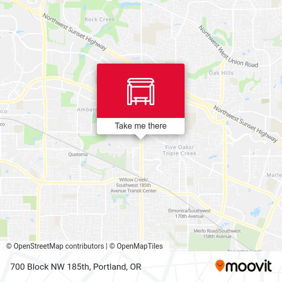 Mapa de 700 Block NW 185th