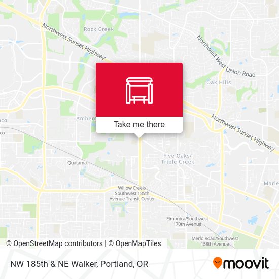 Mapa de NW 185th & NE Walker