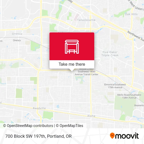 Mapa de 700 Block SW 197th