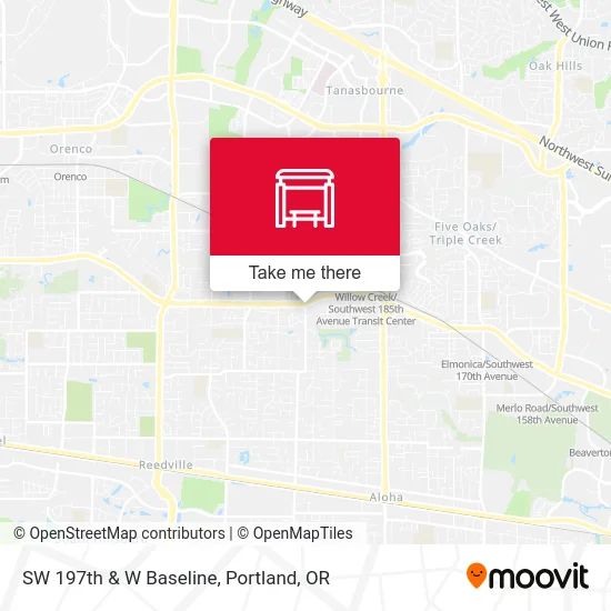 Mapa de SW 197th & W Baseline