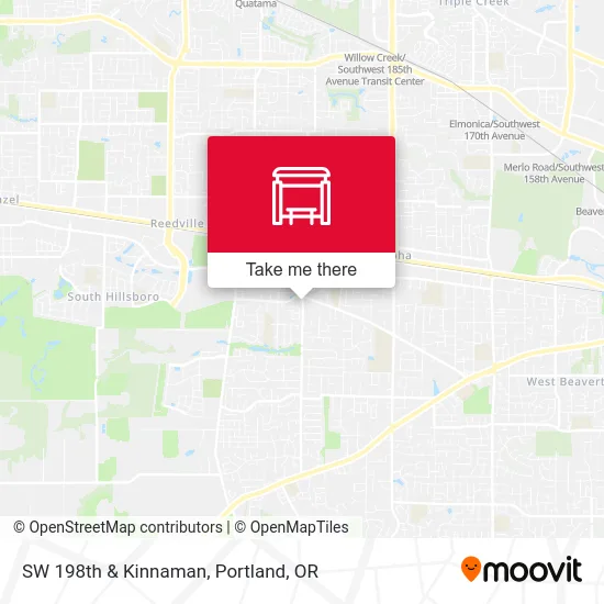 SW 198th & Kinnaman map
