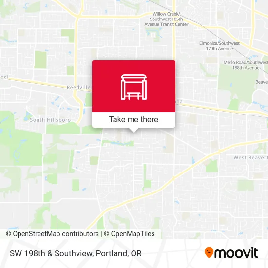 SW 198th & Southview map