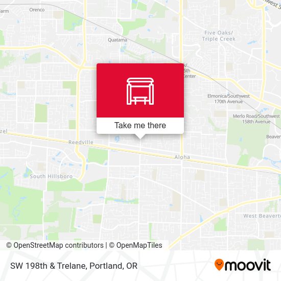 SW 198th & Trelane map