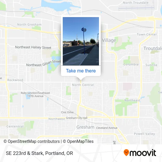 Mapa de SE 223rd & Stark