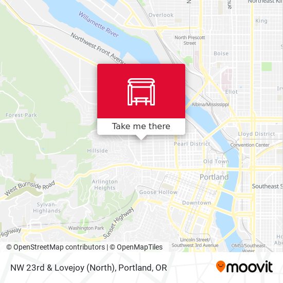 NW 23rd & Lovejoy (North) map