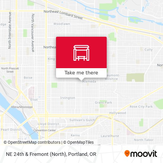 NE 24th & Fremont (North) map