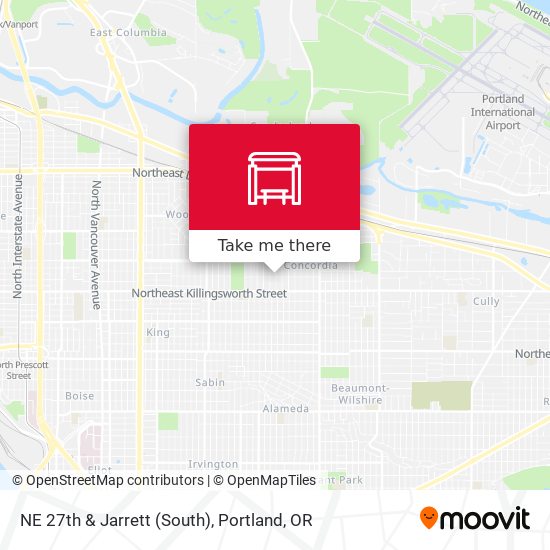 NE 27th & Jarrett (South) map