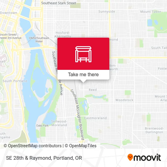 SE 28th & Raymond map